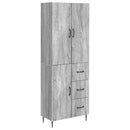 Skab Sæt 2 pcs Grå Sonoma 66 x 34,5 x 89,5 cm Konstrueret træ