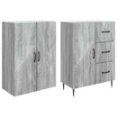 Skab Sæt 2 pcs Grå Sonoma 66 x 34,5 x 89,5 cm Konstrueret træ