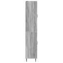 Skab Sæt 2 pcs Grå Sonoma 66 x 34,5 x 89,5 cm Konstrueret træ