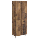 Skab Sæt 2 pcs Gammelt træ 66 x 34,5 x 89,5 cm Konstrueret træ