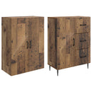 Skab Sæt 2 pcs Gammelt træ 66 x 34,5 x 89,5 cm Konstrueret træ