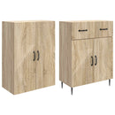 Skab Sæt 2 pcs Sonoma-eg 66 x 34,5 x 89,5 cm Konstrueret træ
