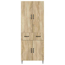 Skab Sæt 2 pcs Sonoma-eg 66 x 34,5 x 89,5 cm Konstrueret træ