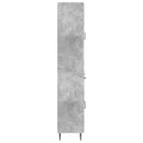 Skab Sæt 2 pcs Betongrå 66 x 34,5 x 89,5 cm Konstrueret træ