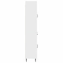 Skab Sæt 2 pcs Hvid højglans 66 x 34,5 x 89,5 cm