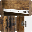 Skab Sæt 2 pcs Røget eg 66 x 34,5 x 89,5 cm Konstrueret træ