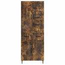 Skab Sæt 2 pcs Røget eg 66 x 34,5 x 89,5 cm Konstrueret træ