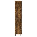 Skab Sæt 2 pcs Røget eg 66 x 34,5 x 89,5 cm Konstrueret træ
