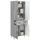 Skab Sæt 2 pcs Grå Sonoma 66 x 34,5 x 89,5 cm Konstrueret træ