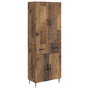 Skab Sæt 2 pcs Gammelt træ 66 x 34,5 x 89,5 cm Konstrueret træ