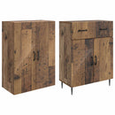Skab Sæt 2 pcs Gammelt træ 66 x 34,5 x 89,5 cm Konstrueret træ