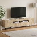 3-delt LED TV Skab Sonoma-eg Konstrueret træ
