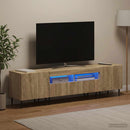 3-delt LED TV Skab Sonoma-eg Konstrueret træ