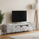 3-delt LED TV Skab Betongrå Konstrueret træ