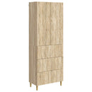 Skab Sæt 2 pcs Sonoma-eg 66 x 34,5 x 90 cm Konstrueret træ