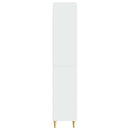 Skab Sæt 2 pcs Hvid højglans 66 x 34,5 x 90 cm Konstrueret træ