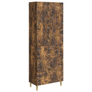 Skab Sæt 2 pcs Røget eg 66 x 34,5 x 90 cm Konstrueret træ
