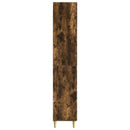 Skab Sæt 2 pcs Røget eg 66 x 34,5 x 90 cm Konstrueret træ