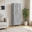 Skab Sæt 2 pcs Grå Sonoma 66 x 34,5 x 90 cm Konstrueret træ