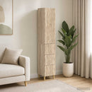 Skab Sæt 2 pcs Sonoma-eg 33 x 34,5 x 90 cm Konstrueret træ