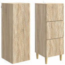 Skab Sæt 2 pcs Sonoma-eg 33 x 34,5 x 90 cm Konstrueret træ