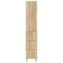 Skab Sæt 2 pcs Sonoma-eg 33 x 34,5 x 90 cm Konstrueret træ