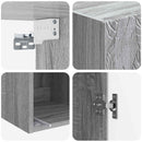 Skab Sæt 2 pcs Grå Sonoma 33 x 34,5 x 90 cm Konstrueret træ