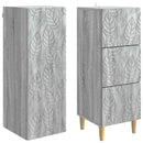 Skab Sæt 2 pcs Grå Sonoma 33 x 34,5 x 90 cm Konstrueret træ