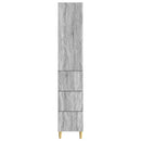 Skab Sæt 2 pcs Grå Sonoma 33 x 34,5 x 90 cm Konstrueret træ
