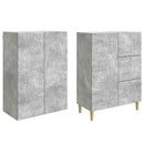 2 pcs Betongrå