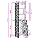 2 pcs Gammelt træ