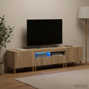 3-delt LED TV Skab DELFT Sonoma-eg Konstrueret træ