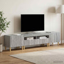 3-delt LED TV Skab DELFT Grå Sonoma Konstrueret træ