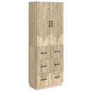 Skab Sæt 2 pcs Sonoma-eg 66 x 34,5 x 87 cm Konstrueret træ