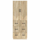 Skab Sæt 2 pcs Sonoma-eg 66 x 34,5 x 87 cm Konstrueret træ