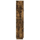 Skab Sæt 2 pcs Røget eg 66 x 34,5 x 87 cm Konstrueret træ