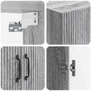 Skab Sæt 2 pcs Grå Sonoma 66 x 34,5 x 87 cm Konstrueret træ
