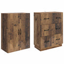 Skab Sæt 2 pcs Gammelt træ 66 x 34,5 x 87 cm Konstrueret træ