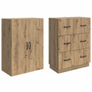 Skab Sæt 2 stk. 66 x 34,5 x 87 cm Konstrueret træ Artisan-eg