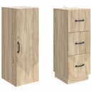 Skab Sæt 2 pcs Sonoma-eg 33 x 34,5 x 87 cm Konstrueret træ
