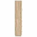 Skab Sæt 2 pcs Sonoma-eg 33 x 34,5 x 87 cm Konstrueret træ