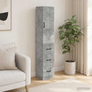 Skab Sæt 2 pcs Betongrå 33 x 34,5 x 87 cm Konstrueret træ