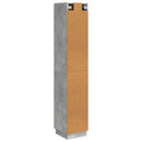 Skab Sæt 2 pcs Betongrå 33 x 34,5 x 87 cm Konstrueret træ