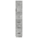 Skab Sæt 2 pcs Betongrå 33 x 34,5 x 87 cm Konstrueret træ
