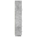 Skab Sæt 2 pcs Betongrå 33 x 34,5 x 87 cm Konstrueret træ