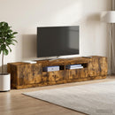 LED TV-skab HOORN 3 stk. Røget eg Konstrueret træ