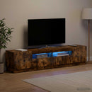 LED TV-skab HOORN 3 stk. Røget eg Konstrueret træ