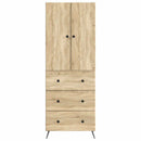 Skab Sæt 2 pcs Sonoma-eg 66 x 34,5 x 90 cm Konstrueret træ