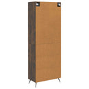 Skab Sæt 2 pcs Røget eg 66 x 34,5 x 90 cm Konstrueret træ