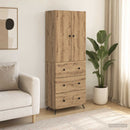 Skab Sæt 2 stk. 66 x 34,5 x 90 cm Konstrueret træ Artisan-eg